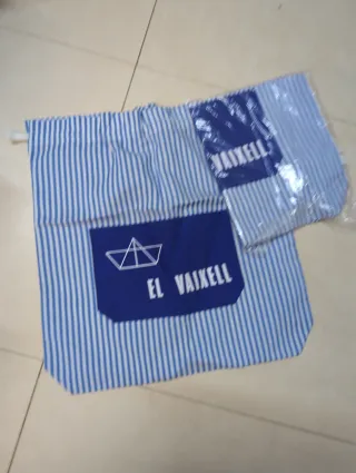 Lote 2 Mochilas Guardería Azul y Blanco