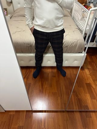 Pantaloni H&M Uomo Tg. S Fantasia a Quadri