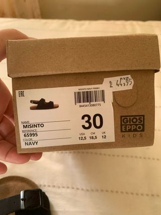 Sandalias niño Giossepo Talla 30 Azul Marino