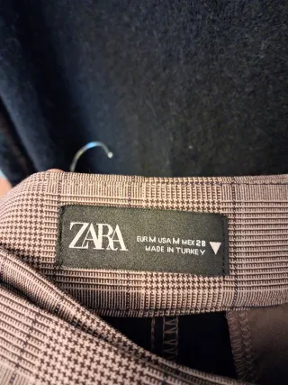 Falda pantalón Zara cuadros