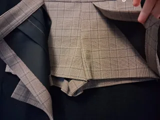 Falda pantalón Zara cuadros