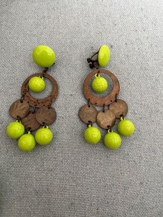 Pendientes flamenca verdes