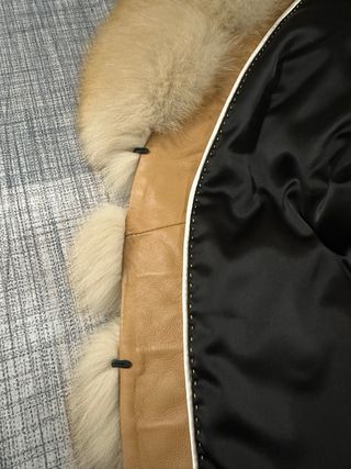 Abrigo de pelo beige