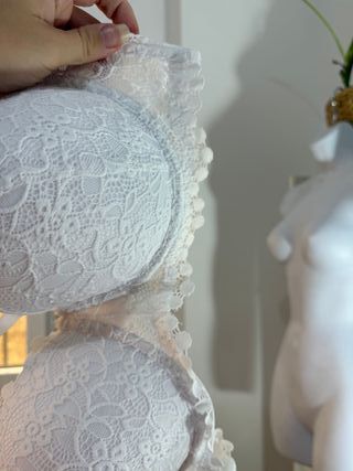 Sujetador push up blanco 90D sin estrenar