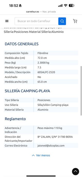 Sillas de playa plegables azules