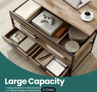 Mesa de centro madera y metal