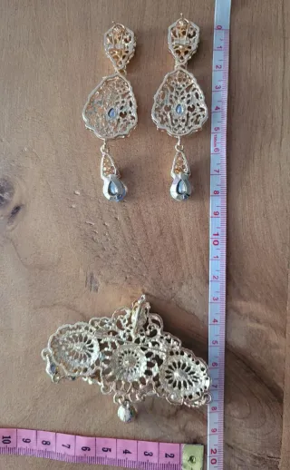 Conjunto Aderezo Dorado Nuevo