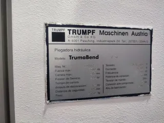 Plegadora Trumabend V50