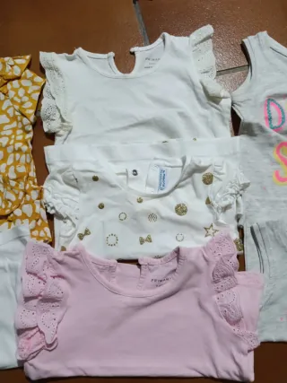 Lote 5 chalecos niña 9/12 meses