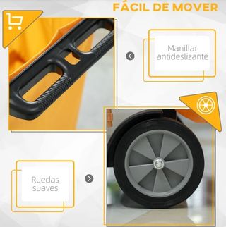Carro de Limpieza con Bolsa y Ruedas