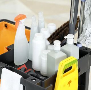 Carro de Limpieza con Bolsa y Ruedas