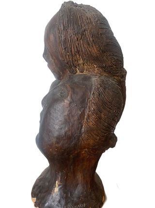 Scultura in terracotta dipinta Enrico Carmassi