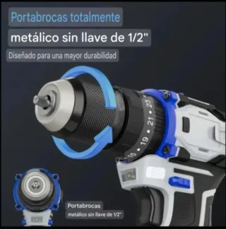 Taladro Atornillador Recargable (2 Baterías)