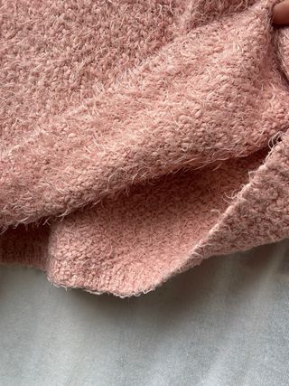 Jersey suéter punto, XL, rosa coral.