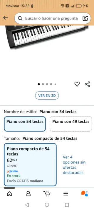 Teclado RockJam RJ-654 54 teclas