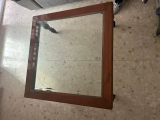 Mesa de centro madera y cristal