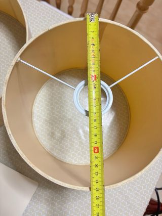 Lámpara de techo tela beige. Perfecto estado