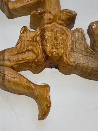 Trinacria In Legno Cm.15. Bellissima scultura in