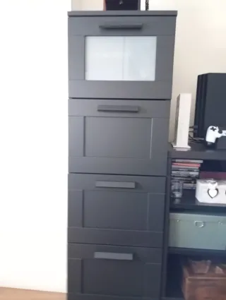 Cajonera Brimnes Ikea Negra