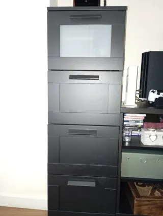 Cajonera Brimnes Ikea Negra