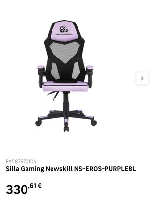 Silla Gaming Newskill Morada y Negra