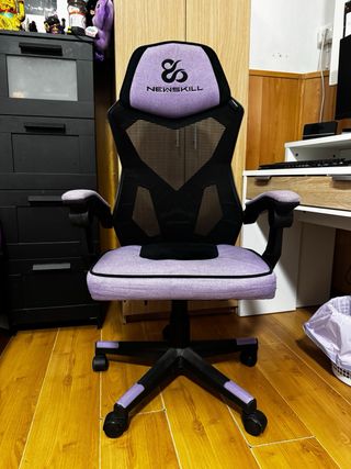 Silla Gaming Newskill Morada y Negra