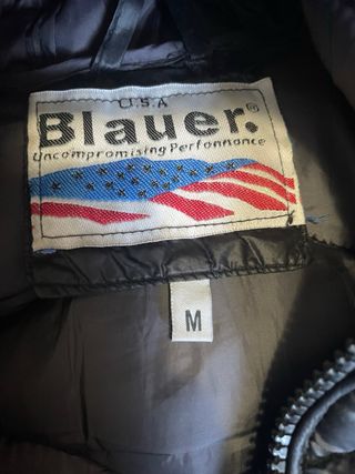 Blauer Giubbotto Nero Opaco Taglia M