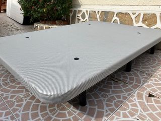 cama 135x190cm colchon y tapiflex alta gama