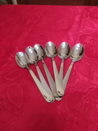 6 Cucchiai Tavola Inox 18/10 Nuovi