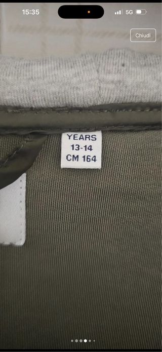 Bwkids giubbotto verde con cappuccio