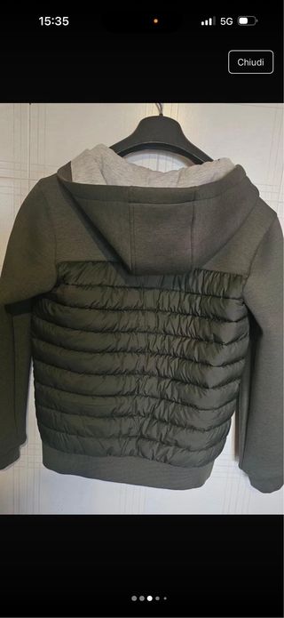 Bwkids giubbotto verde con cappuccio