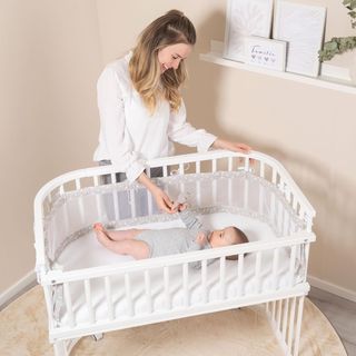 babybay - Barrera de cierre, color madera natural