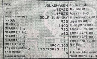 Vw Golf 1990