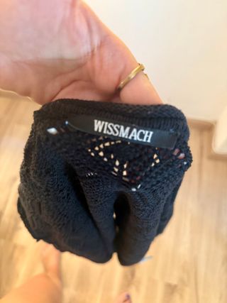 top negro calado // bolero Vintage manga corta