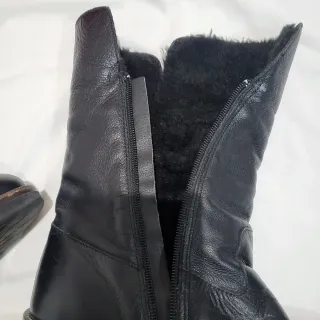 Botines negros talla 40 con pelo