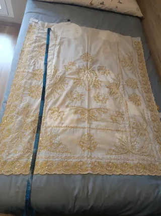 Manteletas Falleras Batistas Doradas