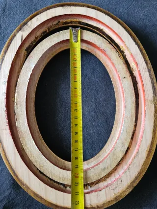 Coppia di cornici in legno dorato