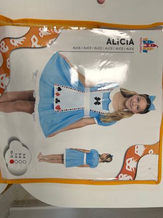 Disfraz Alicia País Maravillas Talla 10-12