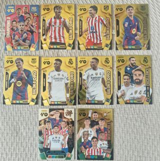 LOTE DE LOS 7 BALONES DE ORO+3 CARD ADRENALYN 26