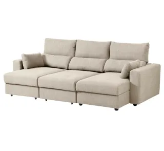 Sofa cama ikea Ekilstuna con chaise-longue.