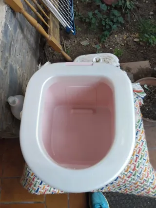 Orinal infantil de plástico rosa