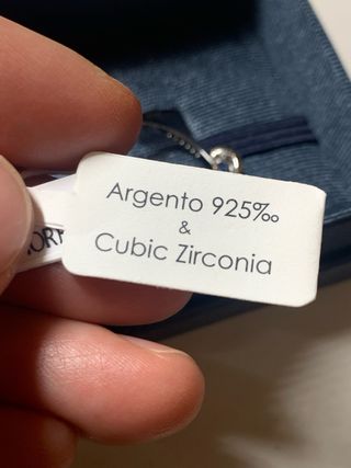 Anello Morellato Argento Zircone Blu