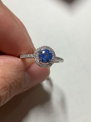 Anello Morellato Argento Zircone Blu