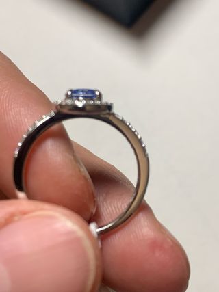 Anello Morellato Argento Zircone Blu