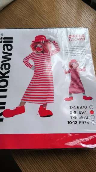 Disfraz Payaso Infantil Circus Clown Talla 5-6