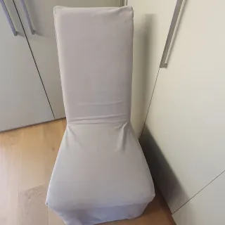 Coprisedie eleganti in tessuto grigio