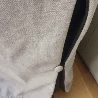 Coprisedie eleganti in tessuto grigio