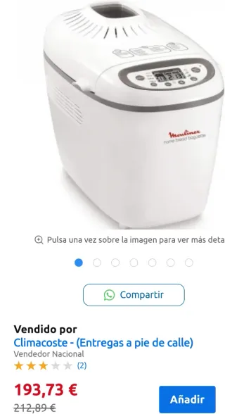 Panificadora Moulinex Home Bread Baguette