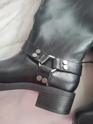 Botas biker negras de zara nuevas talla 38