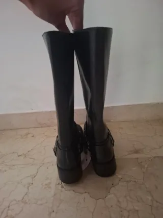Botas biker negras de zara nuevas talla 38
